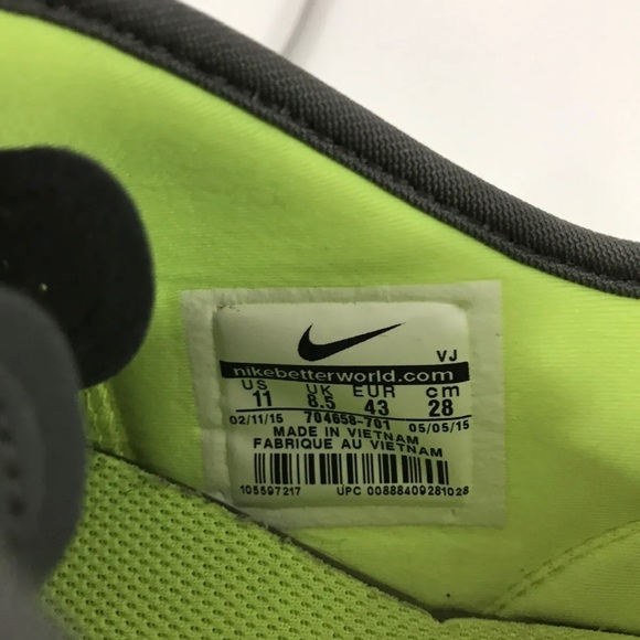 Nike Zoom Fit Training Women Neon Yellow Athletic Sneaker Shoes 704658-701 Sz 11 - Picture 12 of 12